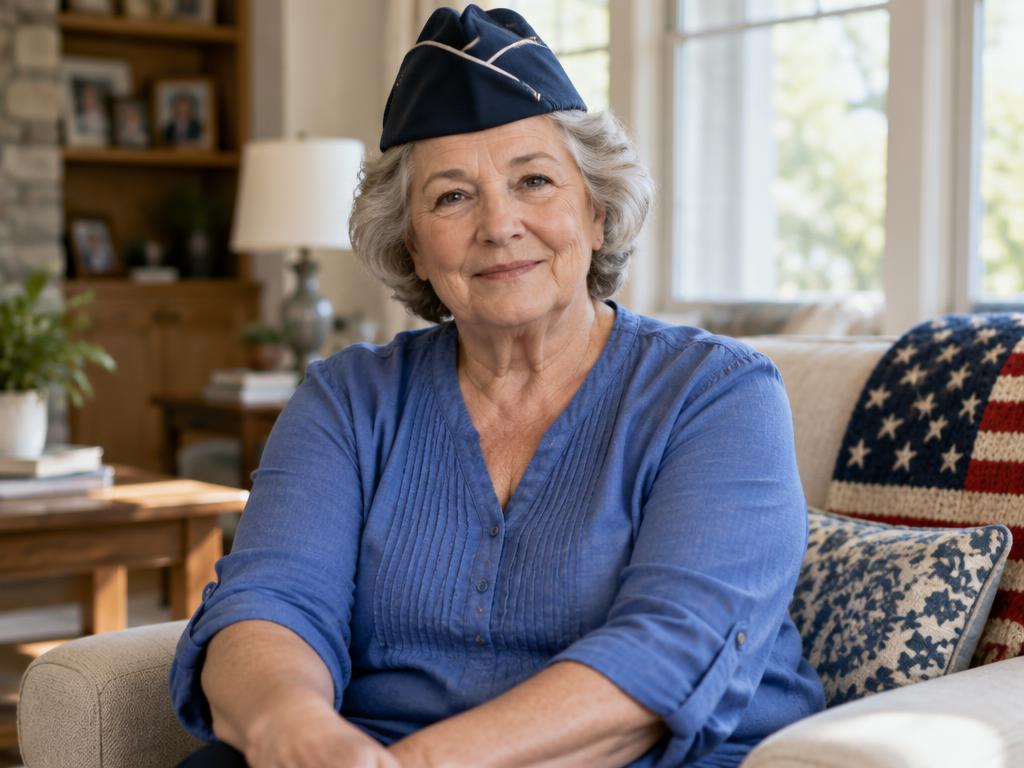 Portrait of an older Air Force veteran